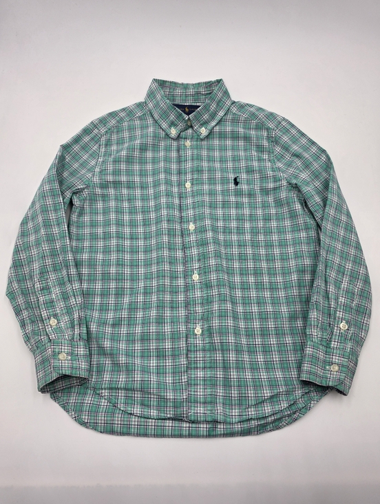 Ralph Lauren Other - Ralph Lauren boys' green plaid button down shirt size 7